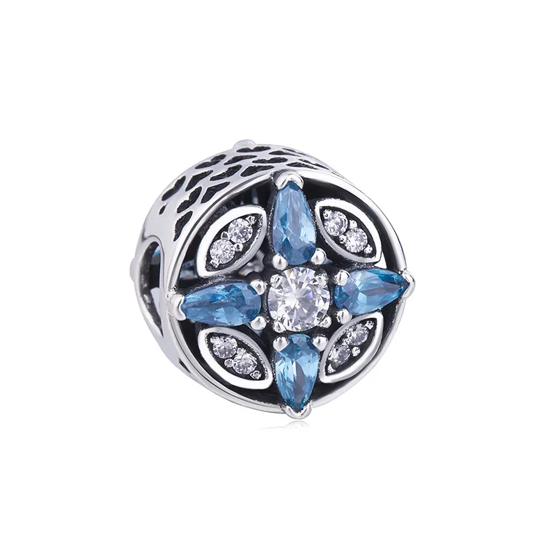 

Женский браслет и ожерелье из серебра 925 пробы, с подвеской-сердцем и снежинкой