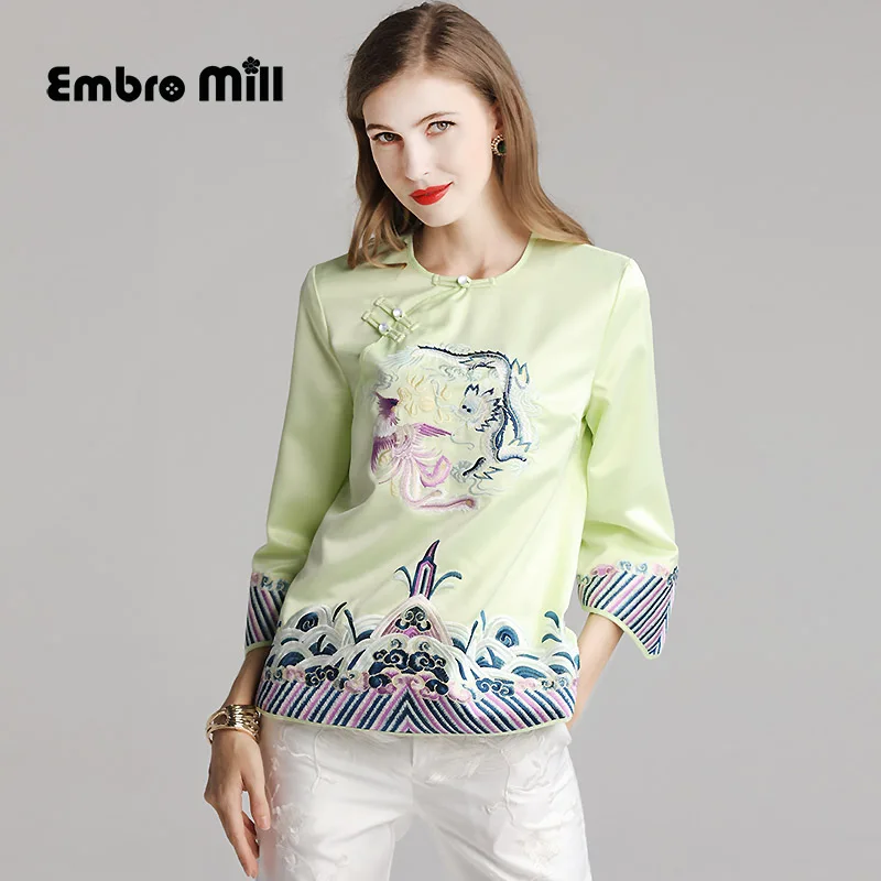 Spring and autumn The New Short coat Chinese style embroidery Longfeng Long sleeve Retro elegant Women's coat S-2XL
Spring and autumn The New Short coat Chinese style embroidery Longfeng Long sleeve Retro elegant Women's coat S-2XL