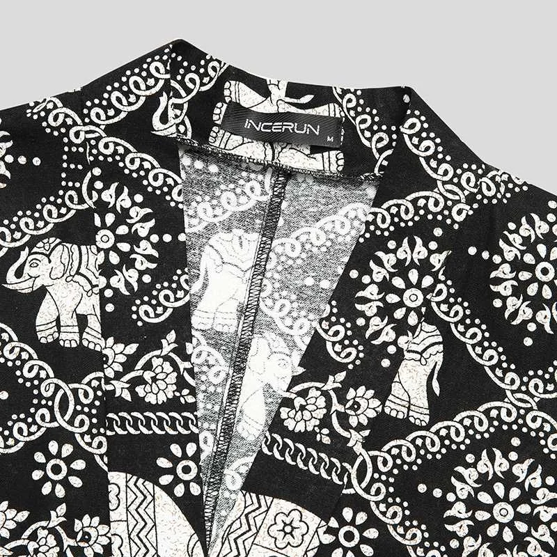 Men's Suit Ethnic Print Half-sleeved Open Splicing Cardigan Shirt Shorts Casual Loose Street Retro Men's Suit Tracksuit Men
Men's Suit Ethnic Print Half-sleeved Open Splicing Cardigan Shirt Shorts Casual Loose Street Retro Men's Suit Tracksuit Men