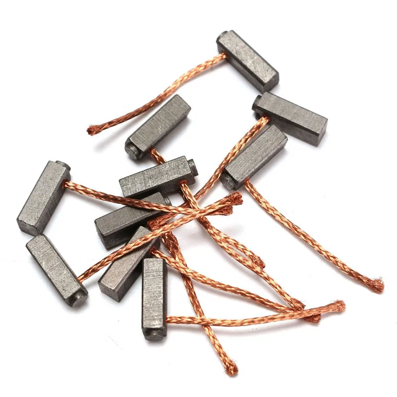 10pcs/Set 5mm x 6mm x 14mm Carbon Brushes Wire Leads Generator Motor Brush For Generic Electric Motor Replacement
10pcs/Set 5mm x 6mm x 14mm Carbon Brushes Wire Leads Generator Motor Brush For Generic Electric Motor Replacement
