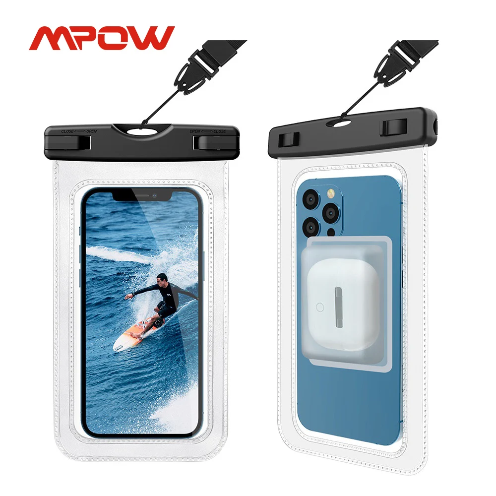 MPOW 2-in-1 Waterproof Phone Bag Case with Armband Waterproof IPX8 7 Inches Universal Smarthone Bag Case Pouch for iPhone 13/12
MPOW 2-in-1 Waterproof Phone Bag Case with Armband Waterproof IPX8 7 Inches Universal Smarthone Bag Case Pouch for iPhone 13/12