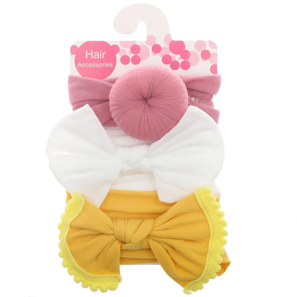 3pcs/set Solid Color Soft Nylon Elastic Baby Headband Bows Knotted Newborn Baby Girl Headbands Hair Accessories Girls Haarband
3pcs/set Solid Color Soft Nylon Elastic Baby Headband Bows Knotted Newborn Baby Girl Headbands Hair Accessories Girls Haarband