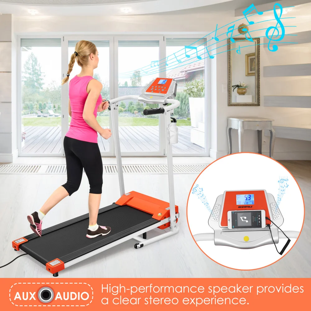 BESPORTBLE Home Use Folding Treadmill 1.5HP Absorption Treadmill Functional Electric Running Machine with Phone Holder
BESPORTBLE Home Use Folding Treadmill 1.5HP Absorption Treadmill Functional Electric Running Machine with Phone Holder