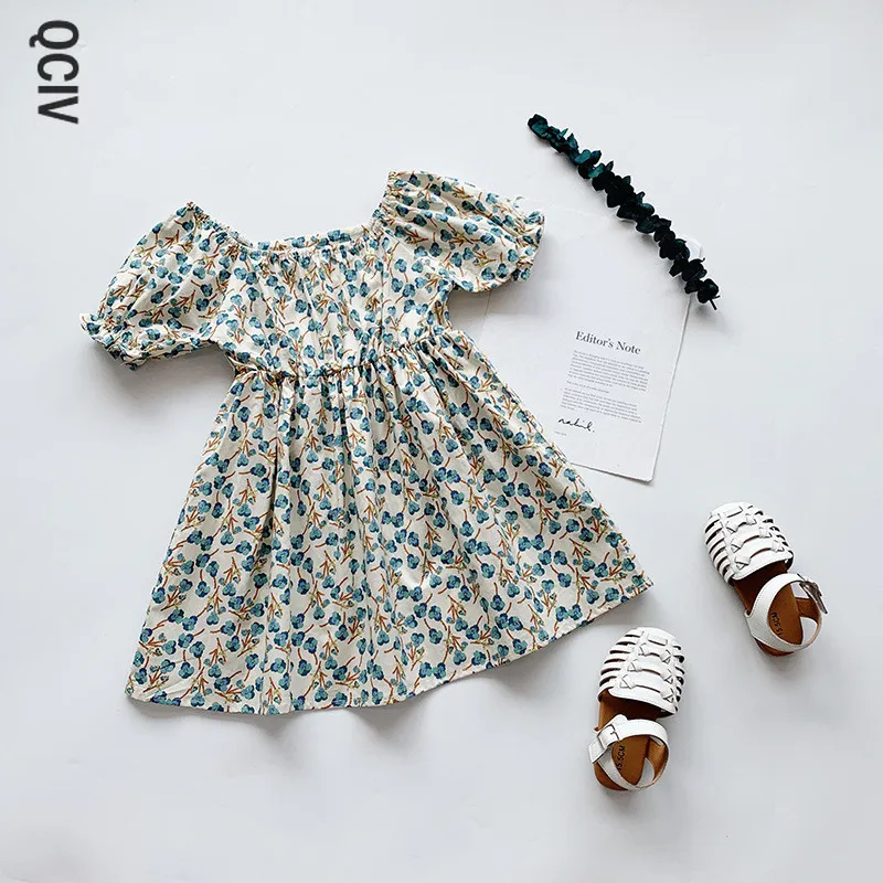 Summer Flower Girls Dresses Little Girls Costume Short Sleeve Princess Dress Vestidos Fashion Korean Children Clothes
Summer Flower Girls Dresses Little Girls Costume Short Sleeve Princess Dress Vestidos Fashion Korean Children Clothes