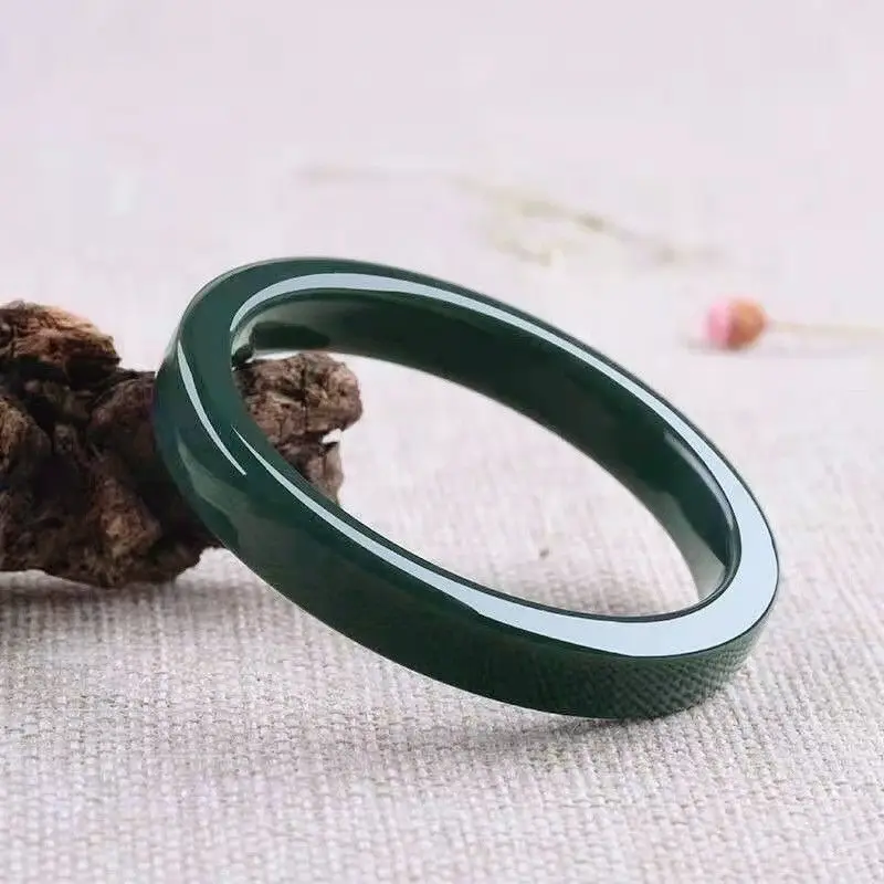 Xinjiang Pure Natural Green Jade Bracelet Male and Female Couple Bangles Square Thin Strip Fine Accessories Jewelry
Xinjiang Pure Natural Green Jade Bracelet Male and Female Couple Bangles Square Thin Strip Fine Accessories Jewelry