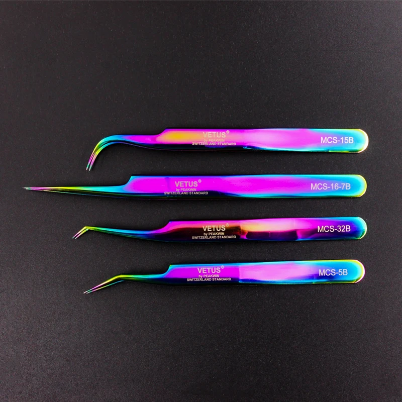 VETUS High Precision Eyebrow Tweezers Professional 3D 6D Eyelash Extension Tweezers Excellent Closure Fan Lash Makeup Pincet
VETUS High Precision Eyebrow Tweezers Professional 3D 6D Eyelash Extension Tweezers Excellent Closure Fan Lash Makeup Pincet