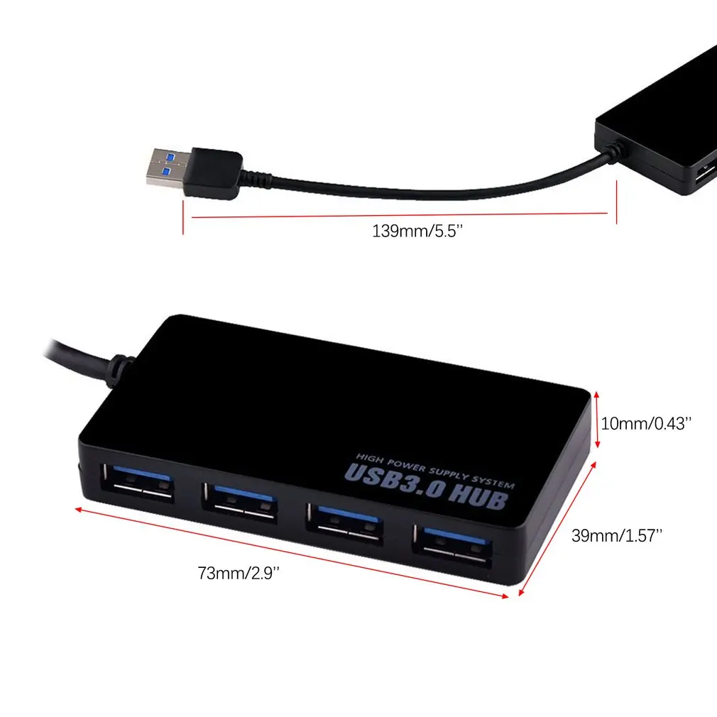 New USB Adapter Ultra-thin 4-port USB 3.0 HUB High Speed Indicator Light USB Hub For Multi-device Computer Laptop USB Splitter
New USB Adapter Ultra-thin 4-port USB 3.0 HUB High Speed Indicator Light USB Hub For Multi-device Computer Laptop USB Splitter