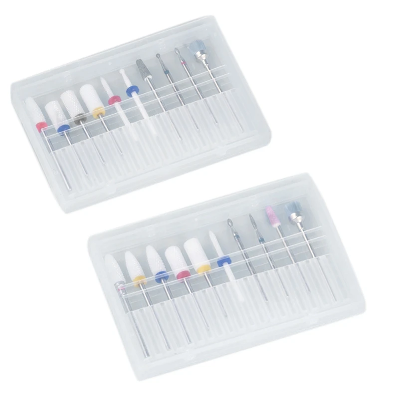 10Pcs/Lot Nail Drill Bit Set Ceramic Tungsten Carbide Nail Art Diamond Grinding Head Set Drill Bits For Manicure 
10Pcs/Lot Nail Drill Bit Set Ceramic Tungsten Carbide Nail Art Diamond Grinding Head Set Drill Bits For Manicure