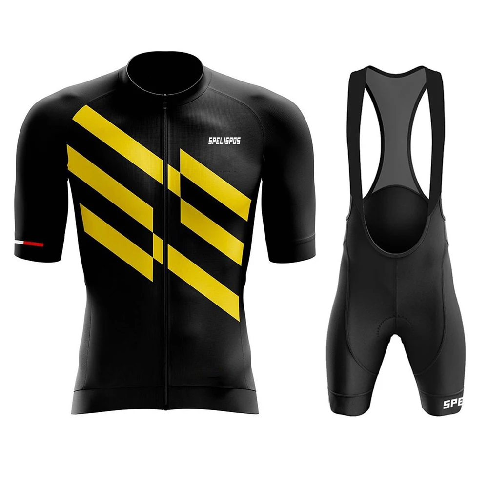Spelispos Cycling Clothing Set Men Bike Shirts Breathable Bib Shorts Kit Short Sleeve MTB Road Bicycle Wear Team Cycling Jersey
Spelispos Cycling Clothing Set Men Bike Shirts Breathable Bib Shorts Kit Short Sleeve MTB Road Bicycle Wear Team Cycling Jersey
