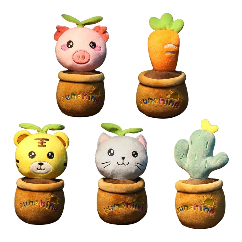 72XC 20cm/8in Stuffed Animal Soft Plush Doll Interactive Toy Lovely Soft PP Cotton Potted Plant Novelty Throw Pillow 5Option
72XC 20cm/8in Stuffed Animal Soft Plush Doll Interactive Toy Lovely Soft PP Cotton Potted Plant Novelty Throw Pillow 5Option