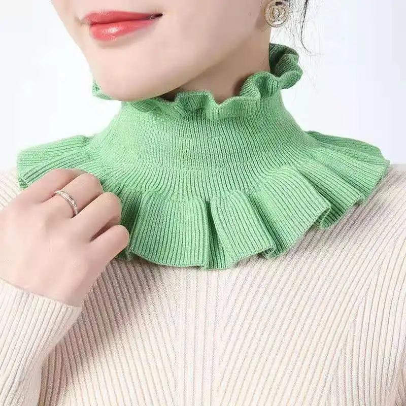 High Elasticity Neck Protector Warm Pure Color Knitted Wool Ruffled Hedging Elastic Unisex Autumn Winter Riding Windproof B50
High Elasticity Neck Protector Warm Pure Color Knitted Wool Ruffled Hedging Elastic Unisex Autumn Winter Riding Windproof B50