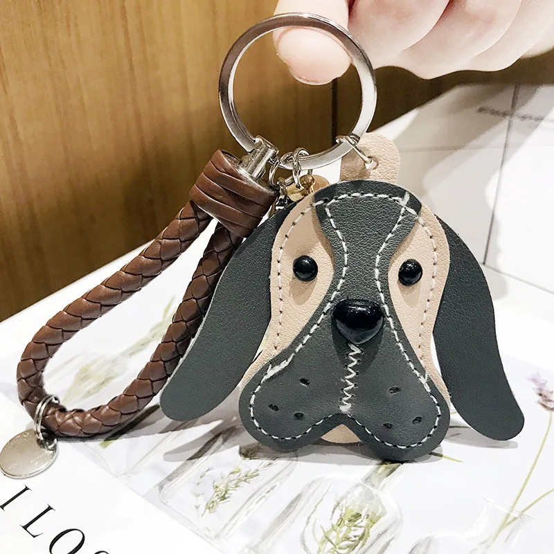 Cute PU Leather Fringed Big Ears Dog Keychain Braided Rope Bag Charm Creative Pendant Key Ring Car Accessories Small Gifts 2020 
Cute PU Leather Fringed Big Ears Dog Keychain Braided Rope Bag Charm Creative Pendant Key Ring Car Accessories Small Gifts 2020