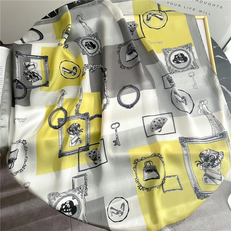 2021 Women Scarf Silk Square Hairband Neck Foulard Shawl Wrap Pashmina Neckerchief Bandana Female Scarves Spring Summer
2021 Women Scarf Silk Square Hairband Neck Foulard Shawl Wrap Pashmina Neckerchief Bandana Female Scarves Spring Summer