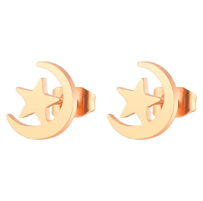 Star Moon Stud Earrings Fashion Mini Gold Color Sweet Stainless Steel Stud Earrings Feminine Charm Jewelry Party Accessories
Star Moon Stud Earrings Fashion Mini Gold Color Sweet Stainless Steel Stud Earrings Feminine Charm Jewelry Party Accessories
