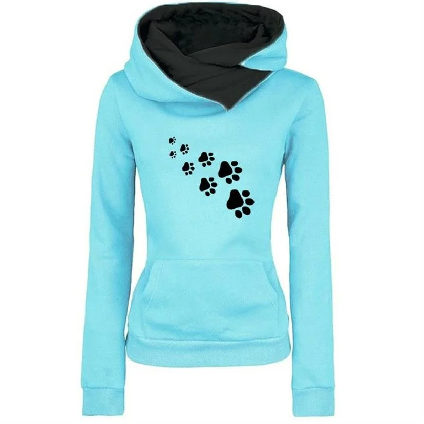 Funny Dog Paw Letters Print Pullovers For Women Harajuku Loose With Pockets Sweatshirt Youth Female Lapel Hoodie Sweatshirts
Funny Dog Paw Letters Print Pullovers For Women Harajuku Loose With Pockets Sweatshirt Youth Female Lapel Hoodie Sweatshirts