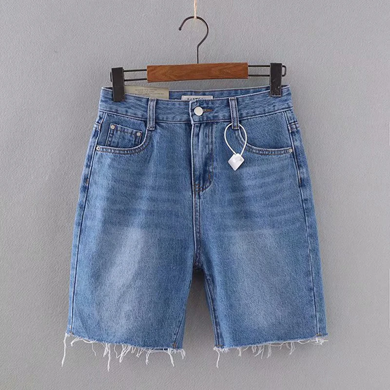 Women Jeans Y2K Knee Length Straight Sports High Waist Pants Washed Denim Solid Colour Fashion Casual Female
Women Jeans Y2K Knee Length Straight Sports High Waist Pants Washed Denim Solid Colour Fashion Casual Female