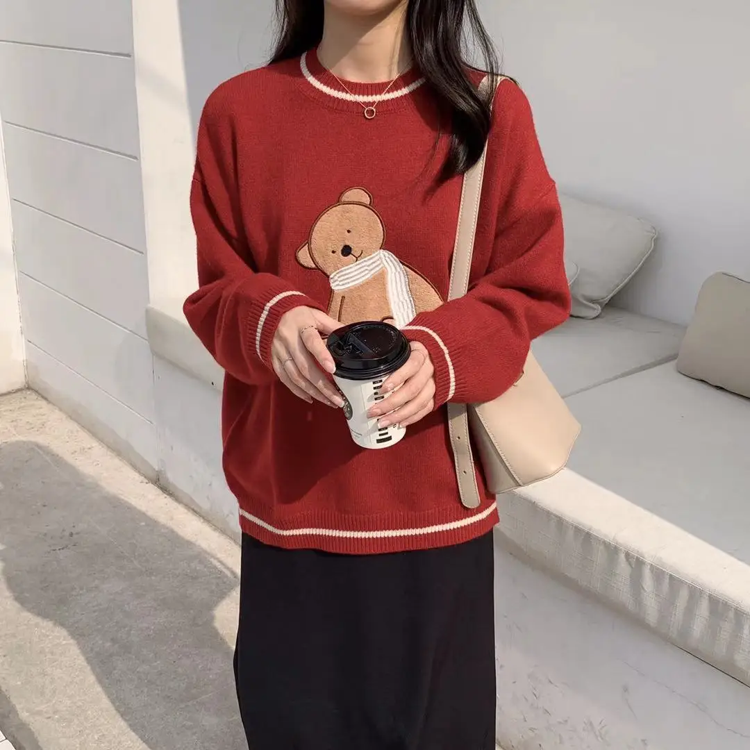 Lamtrip Boutique Korean Kawaii Version All-Match Long-Sleeved Pullover Cartoon Sweet Cute Girl Chic Lady Sweater
Lamtrip Boutique Korean Kawaii Version All-Match Long-Sleeved Pullover Cartoon Sweet Cute Girl Chic Lady Sweater