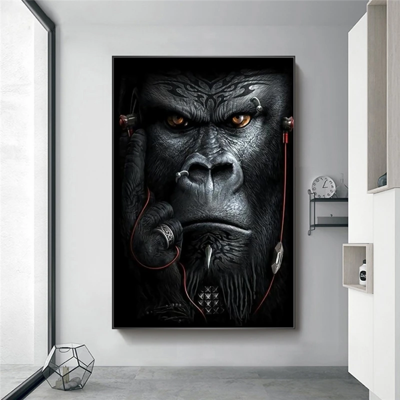Apes and Monkeys Listening to Music Wall Art Posters And Prints Abstract Animals Canvas Paintings Nordic Picture For Living Room
Apes and Monkeys Listening to Music Wall Art Posters And Prints Abstract Animals Canvas Paintings Nordic Picture For Living Room