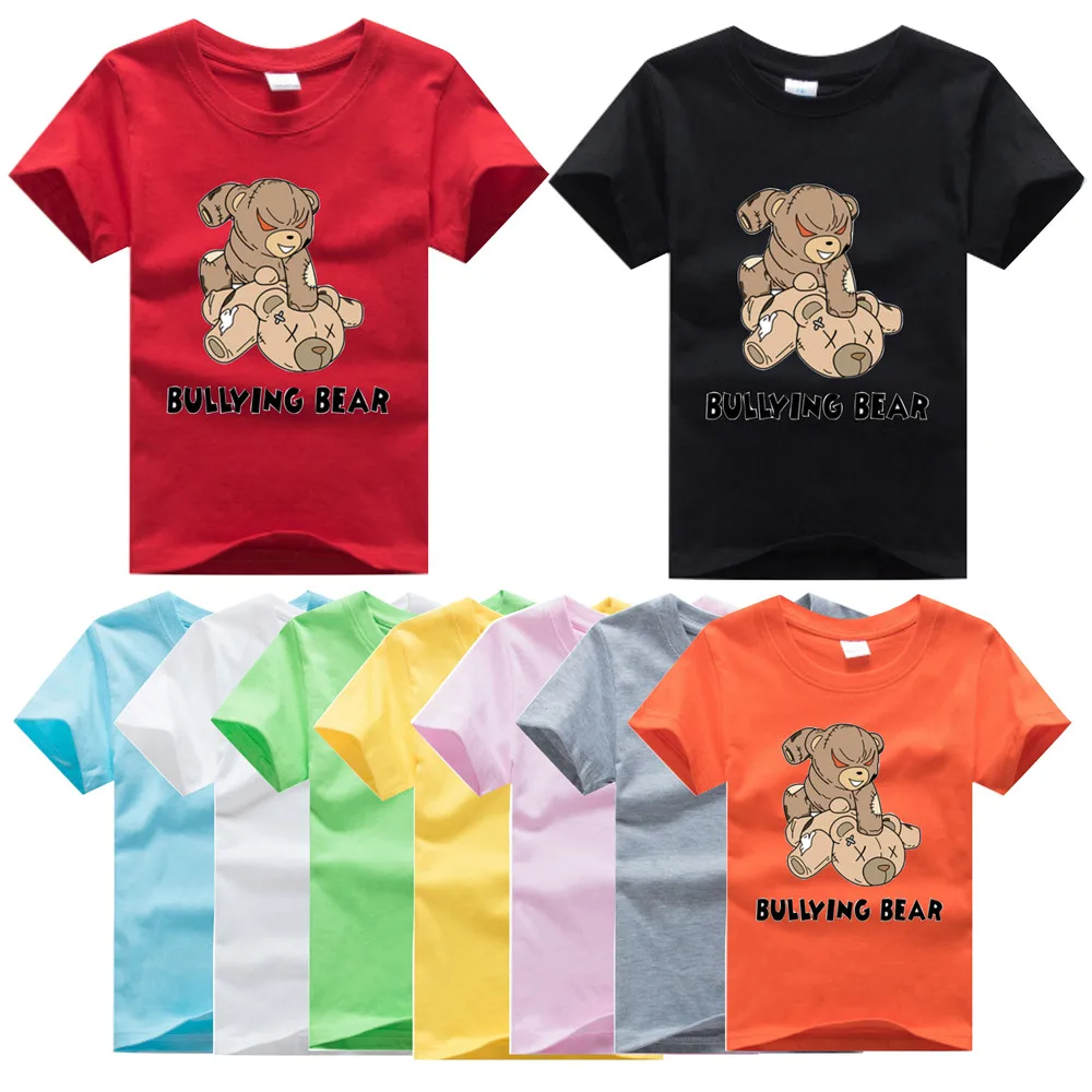 New 2021 Fashion Black BULLYING bear Print T-shirts Kids Boys Clothes Anime clothes 100% Cotton 2 3 4 5 6 7 8 9 10 11 12T
New 2021 Fashion Black BULLYING bear Print T-shirts Kids Boys Clothes Anime clothes 100% Cotton 2 3 4 5 6 7 8 9 10 11 12T