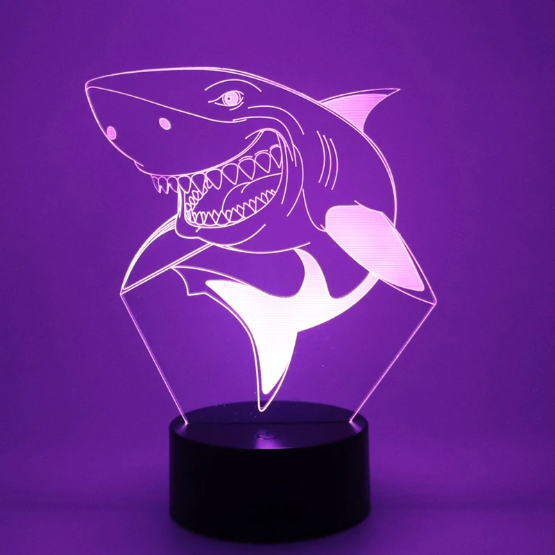3D Shark Lamp Night Lamp Desk Table Light 7 Colors Changing Touch Control Gift for Christmas Birthday Valentine's Day Kids
3D Shark Lamp Night Lamp Desk Table Light 7 Colors Changing Touch Control Gift for Christmas Birthday Valentine's Day Kids