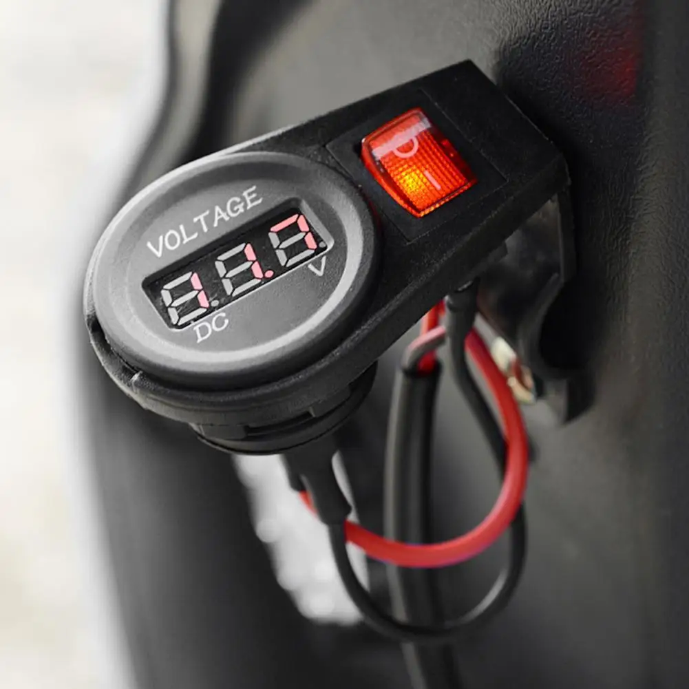 12V to 24V Universal Modified Motorcycle Digital Display Voltmeter with Switch Universal Motorcycles Cars Boats Voltmeter
12V to 24V Universal Modified Motorcycle Digital Display Voltmeter with Switch Universal Motorcycles Cars Boats Voltmeter