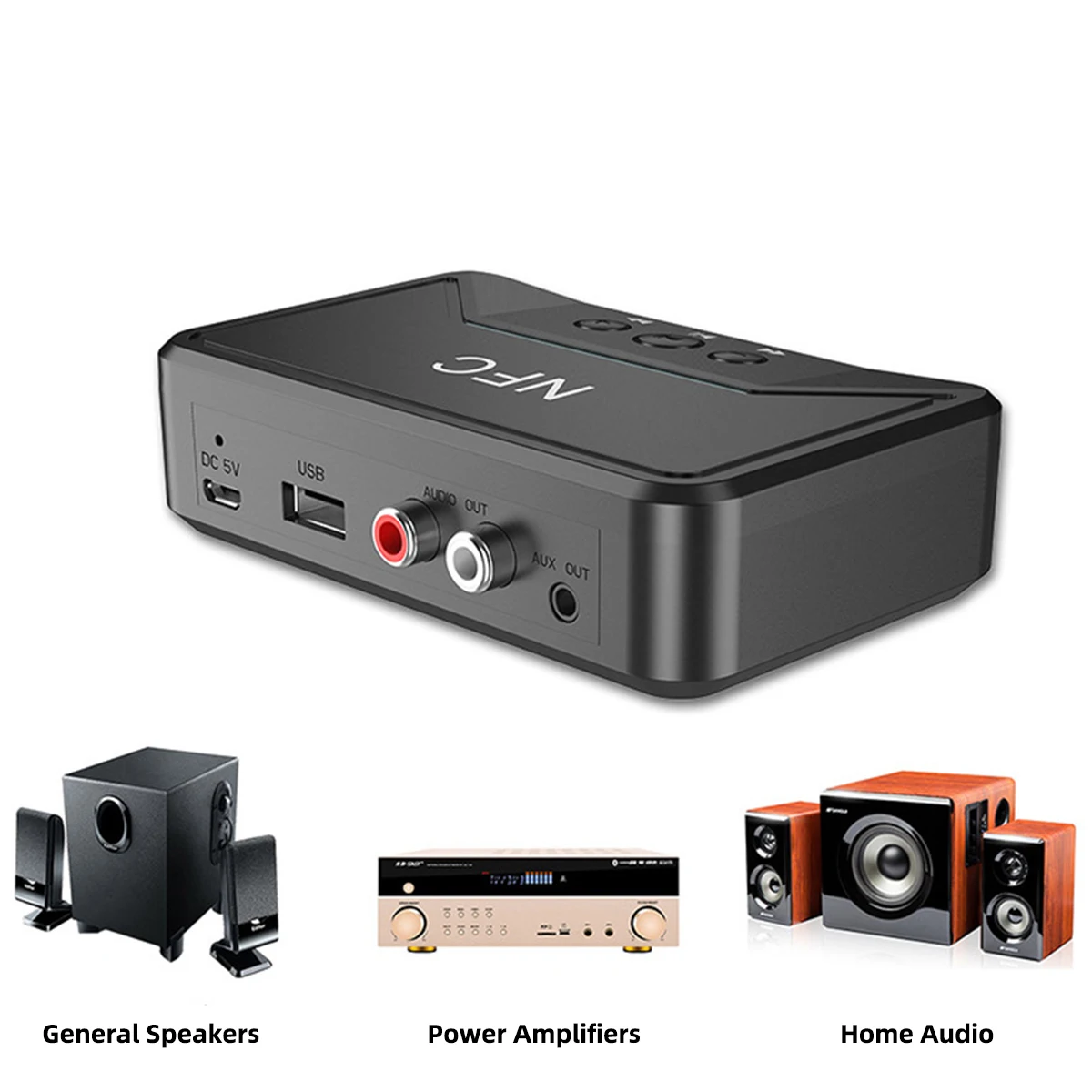 ANMONE Bluetooth Receiver 5.0 Wireless Auido Music 3.5 mm RCA APTX LL Low Latency Home Music Streaming Sound 3.5mm 2RCA Adapter
ANMONE Bluetooth Receiver 5.0 Wireless Auido Music 3.5 mm RCA APTX LL Low Latency Home Music Streaming Sound 3.5mm 2RCA Adapter