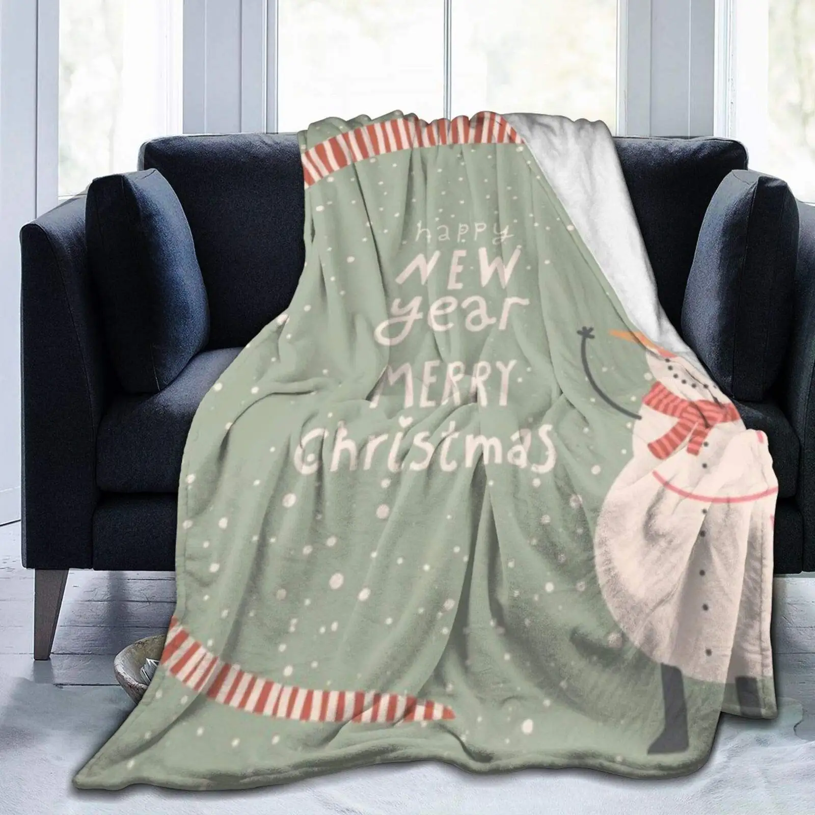 Christmas Fleece Throw Blanket Merry Christmas and A Happy Lightweight Cozy Soft Plush Blanket for Couch Sofa Bed-80"x60"
Christmas Fleece Throw Blanket Merry Christmas and A Happy Lightweight Cozy Soft Plush Blanket for Couch Sofa Bed-80"x60"