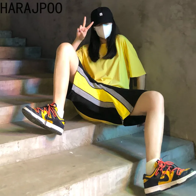 Harajpoo Women Shorts Sports Summer Korean Version Ins Hit Color Bars Wild Loose Couple Casual Thin Straight Five Point Pants
Harajpoo Women Shorts Sports Summer Korean Version Ins Hit Color Bars Wild Loose Couple Casual Thin Straight Five Point Pants