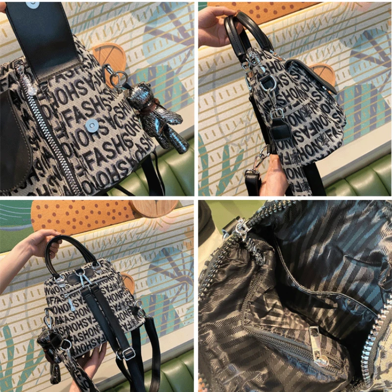 Letter Print Women Shoulder Bags Fancy Designer Top Handle Handbag Tote Dual-use Mini Bag Luxury Quality Purses Crossbody
Letter Print Women Shoulder Bags Fancy Designer Top Handle Handbag Tote Dual-use Mini Bag Luxury Quality Purses Crossbody