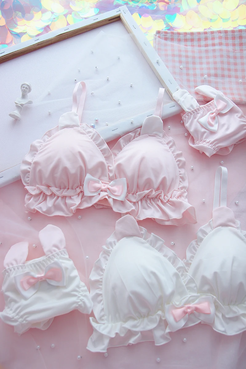 io bonito orelhas de coelho sem aro conjunto de roupa interior loli estudante bonito macio irm lolita tringulo conjunto sut 
io bonito orelhas de coelho sem aro conjunto de roupa interior loli estudante bonito macio irm lolita tringulo conjunto sut