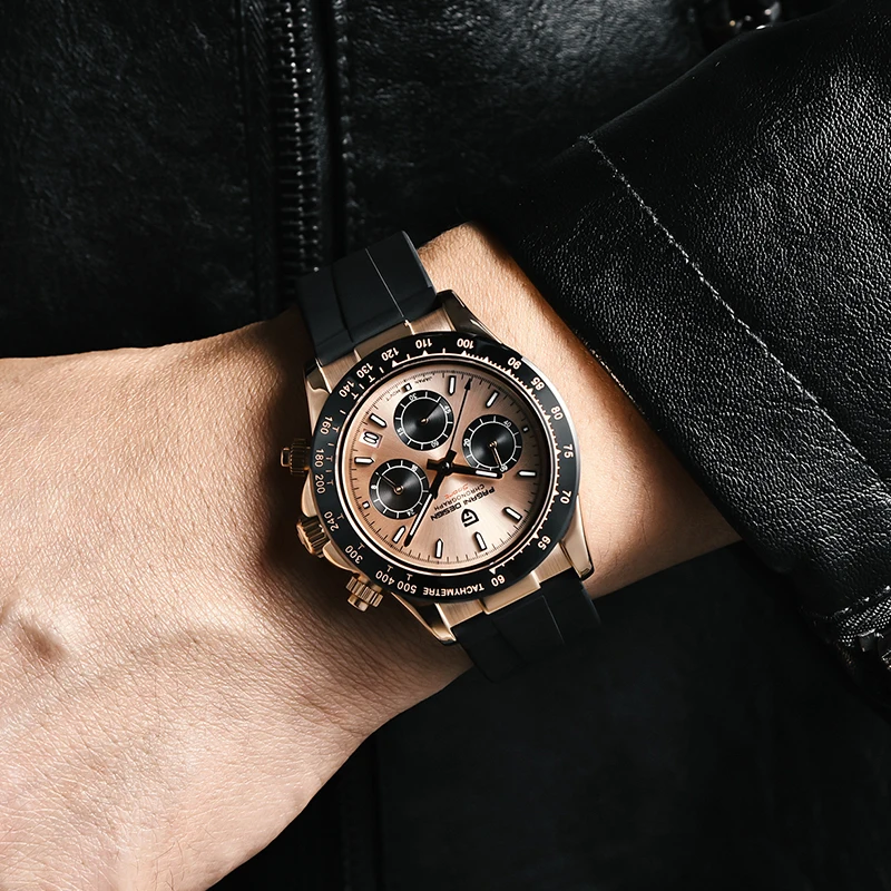 Часы PAGANI DESIGN Мужские кварцевые водонепроницаемые до 100 м спортивные часы с