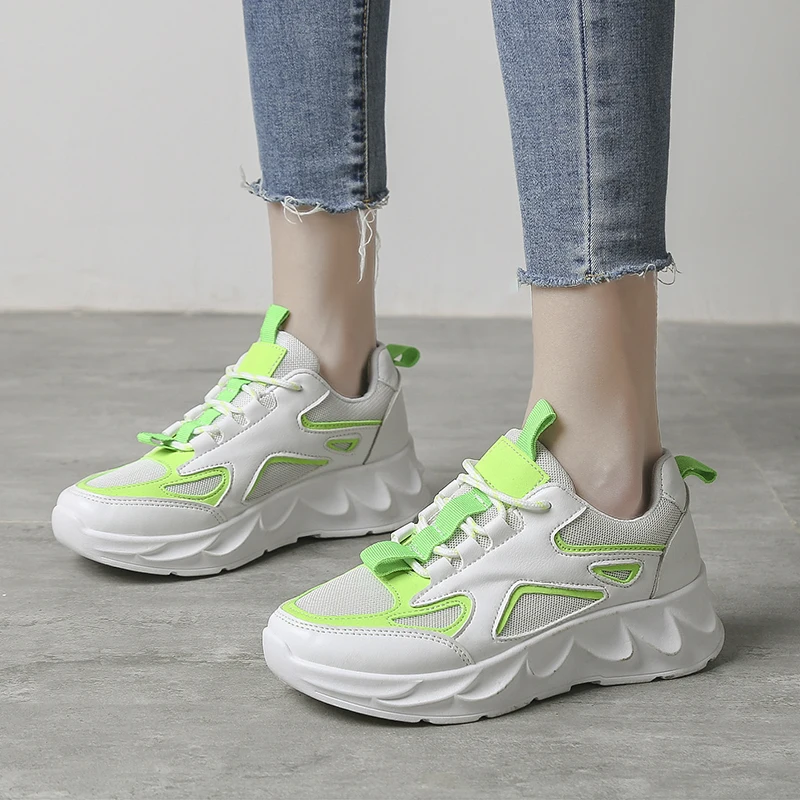 Кроссовки женские сетчатые, удобная дышащая спортивная обувь, на шнуровке, повседневные беговые кеды, весна 
Кроссовки женские сетчатые, удобная дышащая спортивная обувь, на шнуровке, повседневные беговые кеды, весна