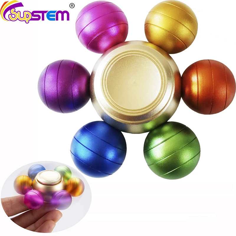 

Rainbow Balls Fidget Spinner Toys Metal AntiStress Hand Spinner Toys Spinning Gyro Gyroscope Fingertip Toy Adult Stress Reliever