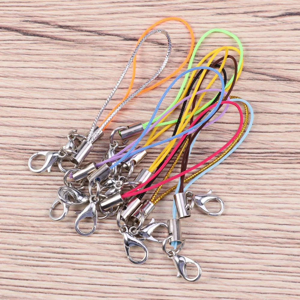 100pcs Cell Phone Charm Straps Lobster Clasp Lariat Cord Mobile Phone Lanyards Key Chain DIY Accessories (Assorted Colors)
100pcs Cell Phone Charm Straps Lobster Clasp Lariat Cord Mobile Phone Lanyards Key Chain DIY Accessories (Assorted Colors)