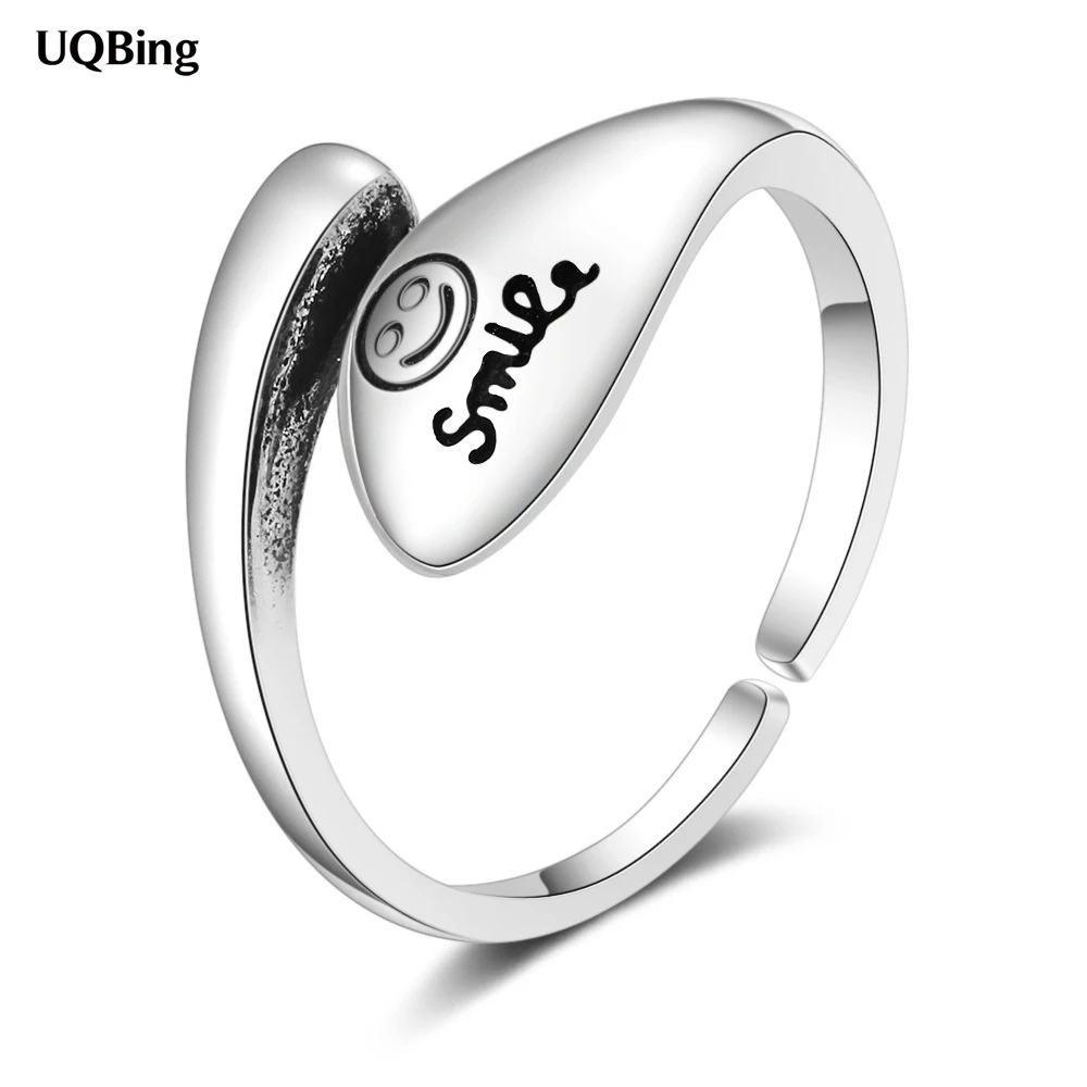 Korean Design Vintage Silver 925 Smiley Letter Adjustable Finger Rings For Party Gifts Jewelry
Korean Design Vintage Silver 925 Smiley Letter Adjustable Finger Rings For Party Gifts Jewelry