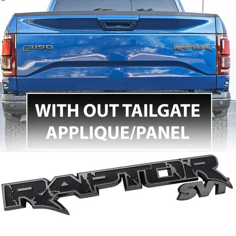 Car Rear Trunk Emblems Raptor SVT Emblem 3D Logo Tailgate Decal Replacement Stickers for Ford F150 2009-2014 | Автомобили и