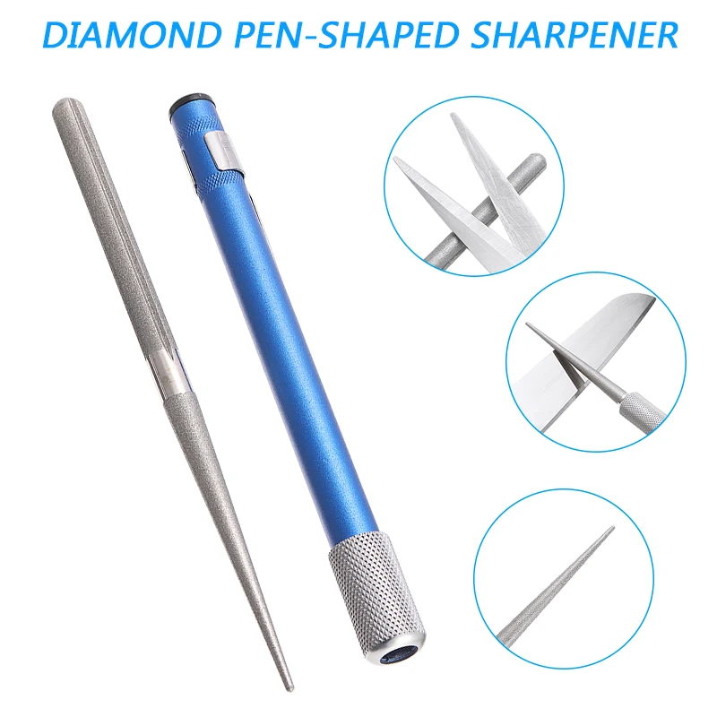 Portable Diamond Pen Sharpener Blade Sharpener Stone File Multi For Knife Fishing Hooks Serrations Gut Hook Sharpening Polishing
Portable Diamond Pen Sharpener Blade Sharpener Stone File Multi For Knife Fishing Hooks Serrations Gut Hook Sharpening Polishing