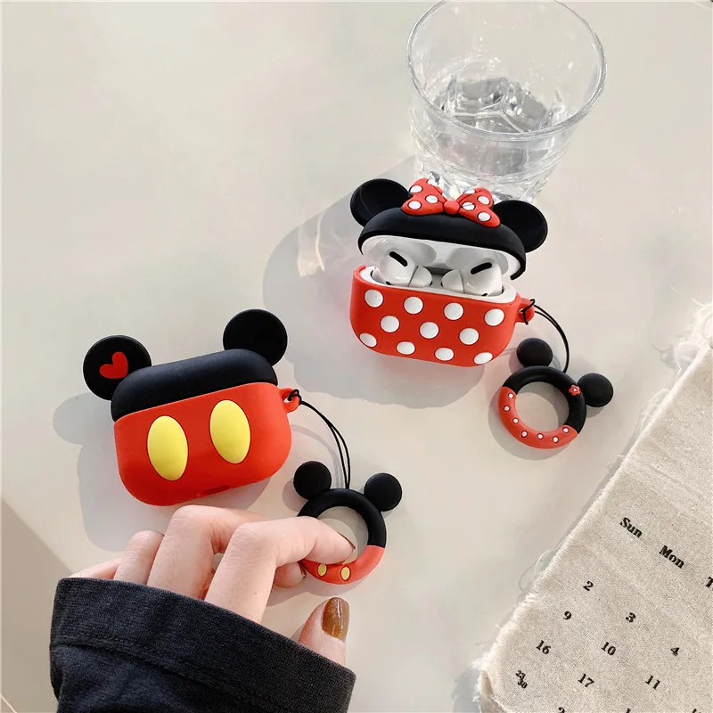 3D Cute Mickey Minnie Case for Airpods Pro Shockproof Silicone Case for Airpod 1/2 Earphone Protective Cover for Airpod Pro/3
3D Cute Mickey Minnie Case for Airpods Pro Shockproof Silicone Case for Airpod 1/2 Earphone Protective Cover for Airpod Pro/3