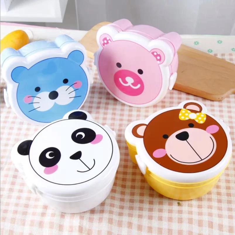Portable Cute Cartoon Lunch Box Double Layer Food Container Storage Box Children Student Bento Box Plastic Lunchbox
Portable Cute Cartoon Lunch Box Double Layer Food Container Storage Box Children Student Bento Box Plastic Lunchbox