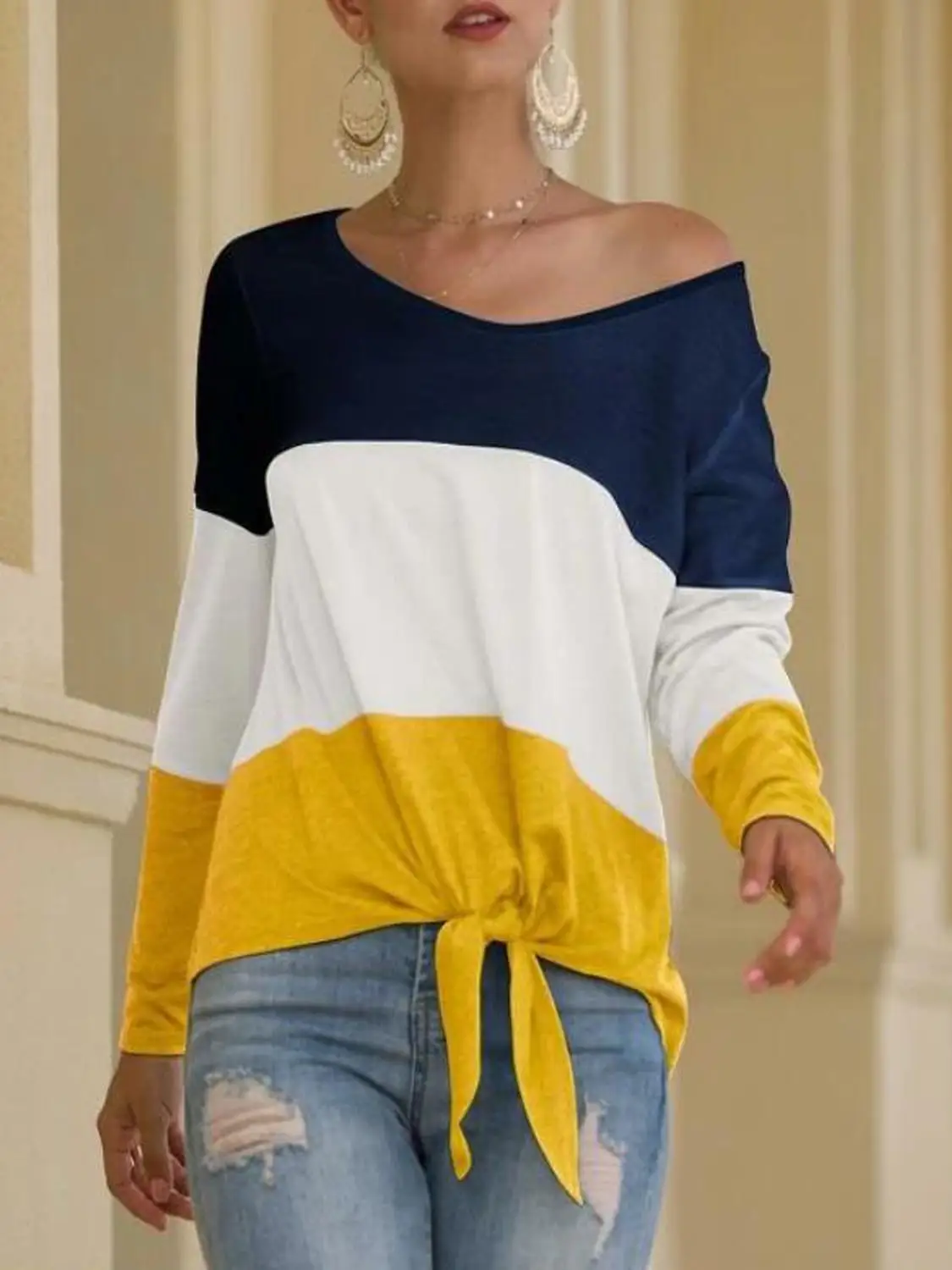 Unique Nature Womens Open Front Off The Shoulder Shirts Long Sleeve Color Block Pullover Blouse Tee Tunic Tops
Unique Nature Womens Open Front Off The Shoulder Shirts Long Sleeve Color Block Pullover Blouse Tee Tunic Tops