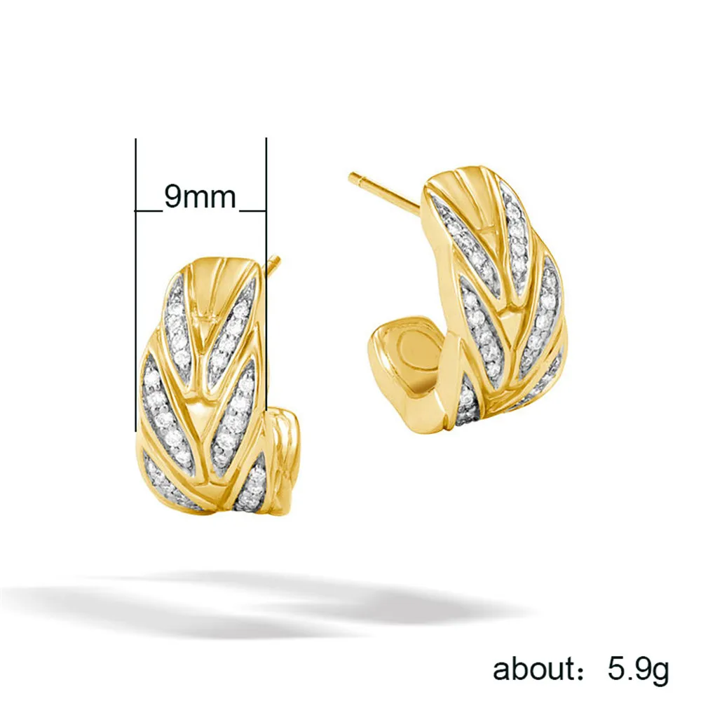 Huitan Drop Earrings with Unique Feather Design Clear CZ Earring Korean Jewelry Fashion Earrings for Women Wholesale Lots Bulk
Huitan Drop Earrings with Unique Feather Design Clear CZ Earring Korean Jewelry Fashion Earrings for Women Wholesale Lots Bulk
