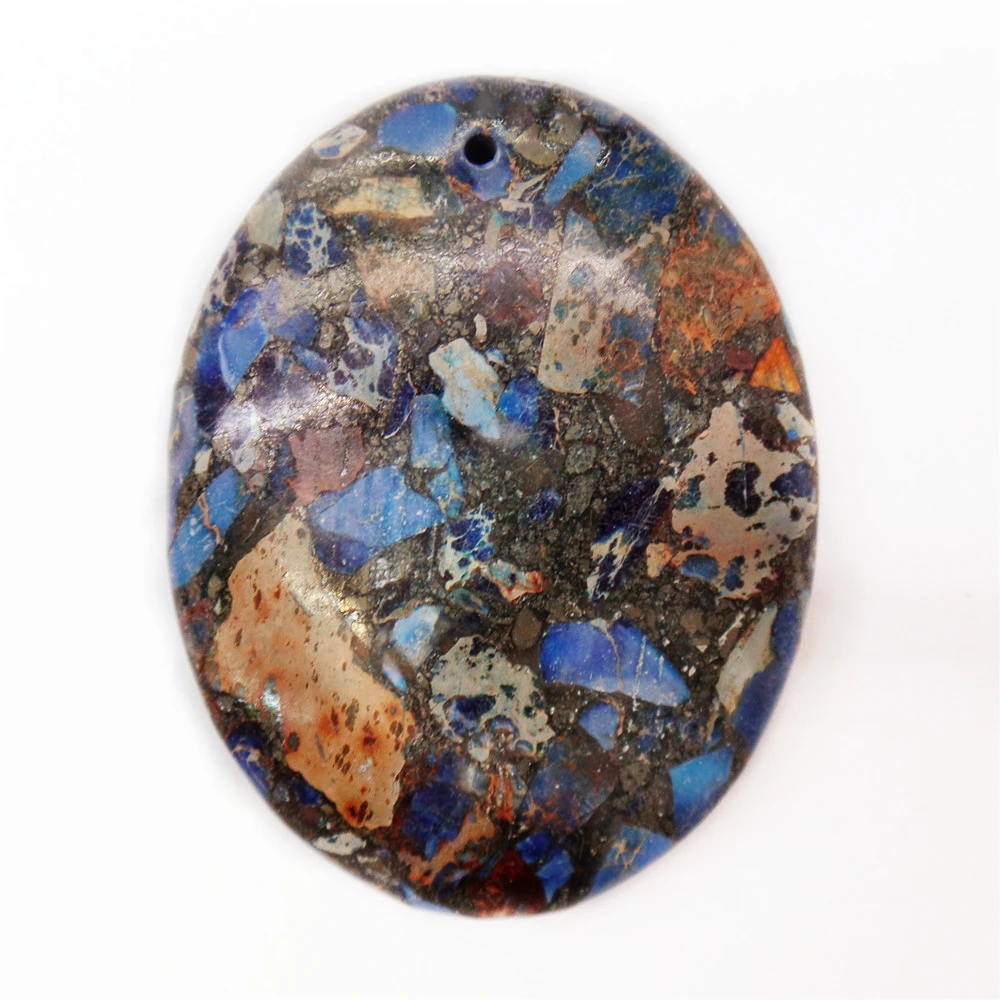 Бусина овальная, из сапфира, морского осадка, яшма и Пирит, 1 шт., 45x35x7 мм, S986
Бусина овальная, из сапфира, морского осадка, яшма и Пирит, 1 шт., 45x35x7 мм, S986