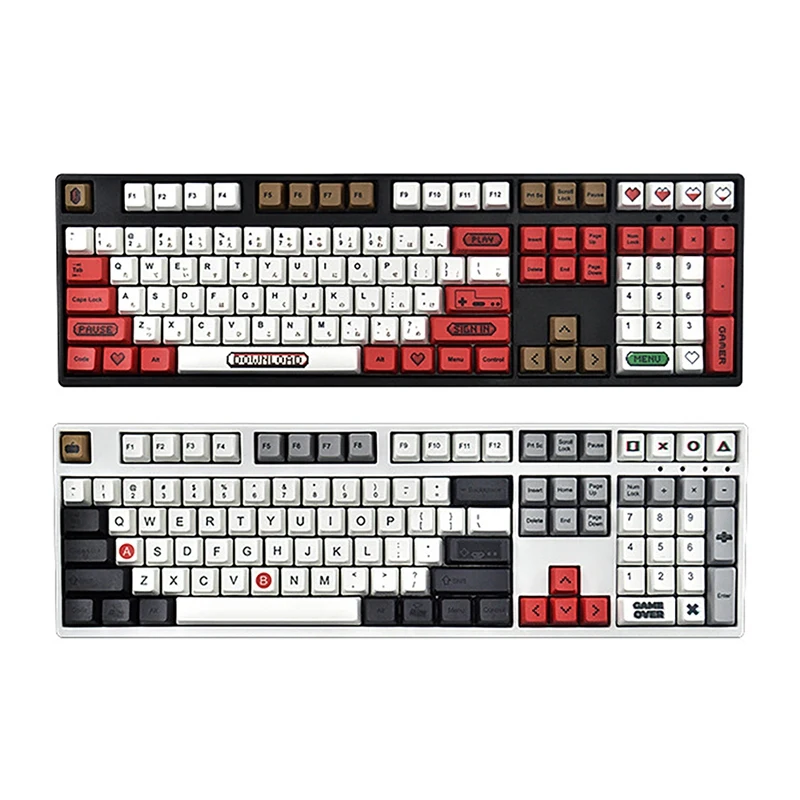 108-Key PBT Keycap Five-Sided Thermal Sublimation Process Keyboard Keycap Compatible with for 87/104 Keyboard
108-Key PBT Keycap Five-Sided Thermal Sublimation Process Keyboard Keycap Compatible with for 87/104 Keyboard