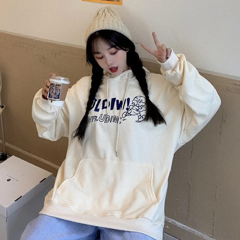 Women's fashion ins Autumn/winter new velvet loose thin school hood vintage coat
Women's fashion ins Autumn/winter new velvet loose thin school hood vintage coat