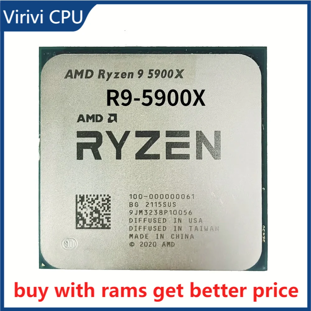 Процессор AMD Ryzen 9 5900X R9 5900X 3,7 ГГц двенадцатиядерный 24-поточный процессор 7NM L3 = 64M 100-000000061 разъем AM4 без вентилятора
Процессор AMD Ryzen 9 5900X R9 5900X 3,7 ГГц двенадцатиядерный 24-поточный процессор 7NM L3 = 64M 100-000000061 разъем AM4 без вентилятора