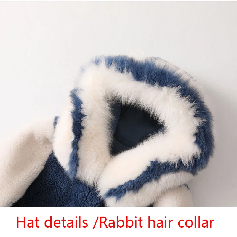 Faux Fur Jacket Rabbit Collar Winter Thick Warm Fluffy Coat Hooded Plus Size Futerka Damskie 2019 Long Lambswool | Женская одежда