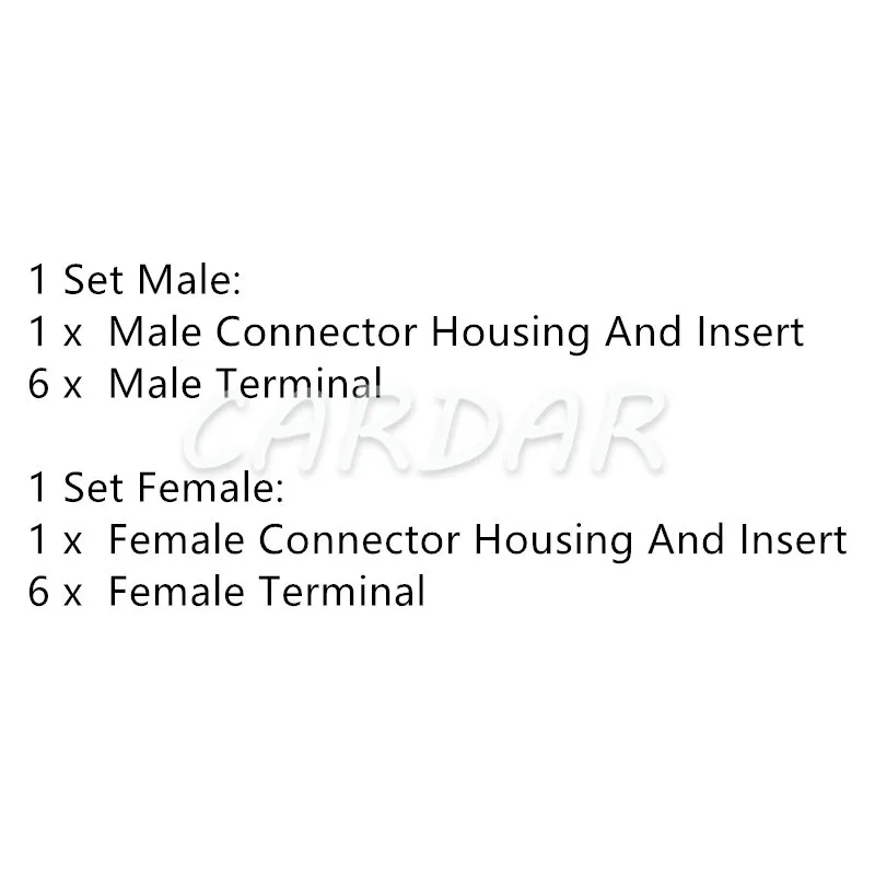 1 Set 6 Pin 6090-1218 6090-1149 Electrical Motorcycle Cable Harness Connector Socket With Terminals
1 Set 6 Pin 6090-1218 6090-1149 Electrical Motorcycle Cable Harness Connector Socket With Terminals