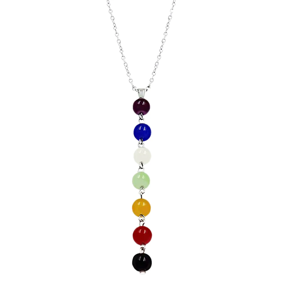 7 Chakra Gem Stone Beads Pendant Necklace Women Yoga Reiki Healing Balancing Maxi Chakra Necklaces Femme Jewelry 2021 New
7 Chakra Gem Stone Beads Pendant Necklace Women Yoga Reiki Healing Balancing Maxi Chakra Necklaces Femme Jewelry 2021 New