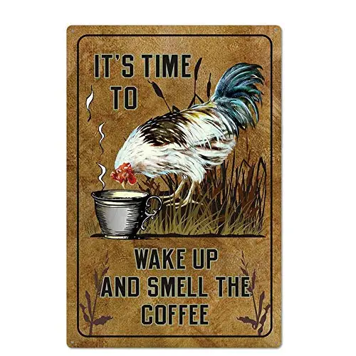 Original Retro Design It's Time to Wake Up Tin Metal Signs Wall Art | Thick Tinplate Print Poster Wall Decoration for Kitchen
Original Retro Design It's Time to Wake Up Tin Metal Signs Wall Art | Thick Tinplate Print Poster Wall Decoration for Kitchen