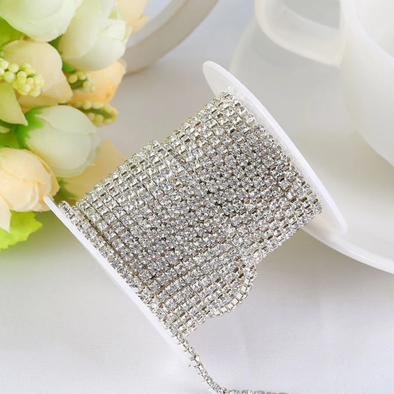 10 Meters/roll Bracelet Headwear Clothing Shoes Rhinestone Claw Chain DIY Sewing Trim For Necklaces Bracelets Clothing
10 Meters/roll Bracelet Headwear Clothing Shoes Rhinestone Claw Chain DIY Sewing Trim For Necklaces Bracelets Clothing